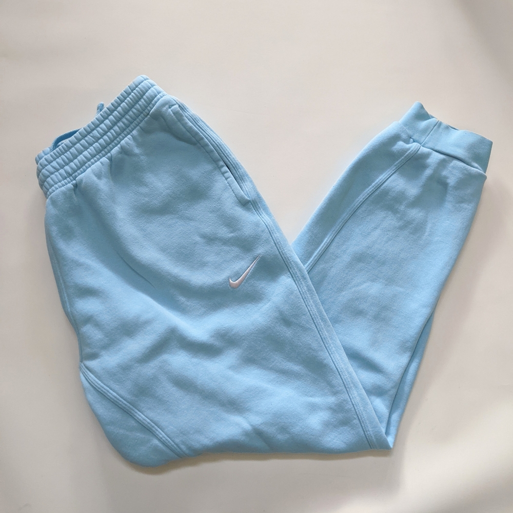 Nike Light Blue Sweatpants Joggers, Youth Large